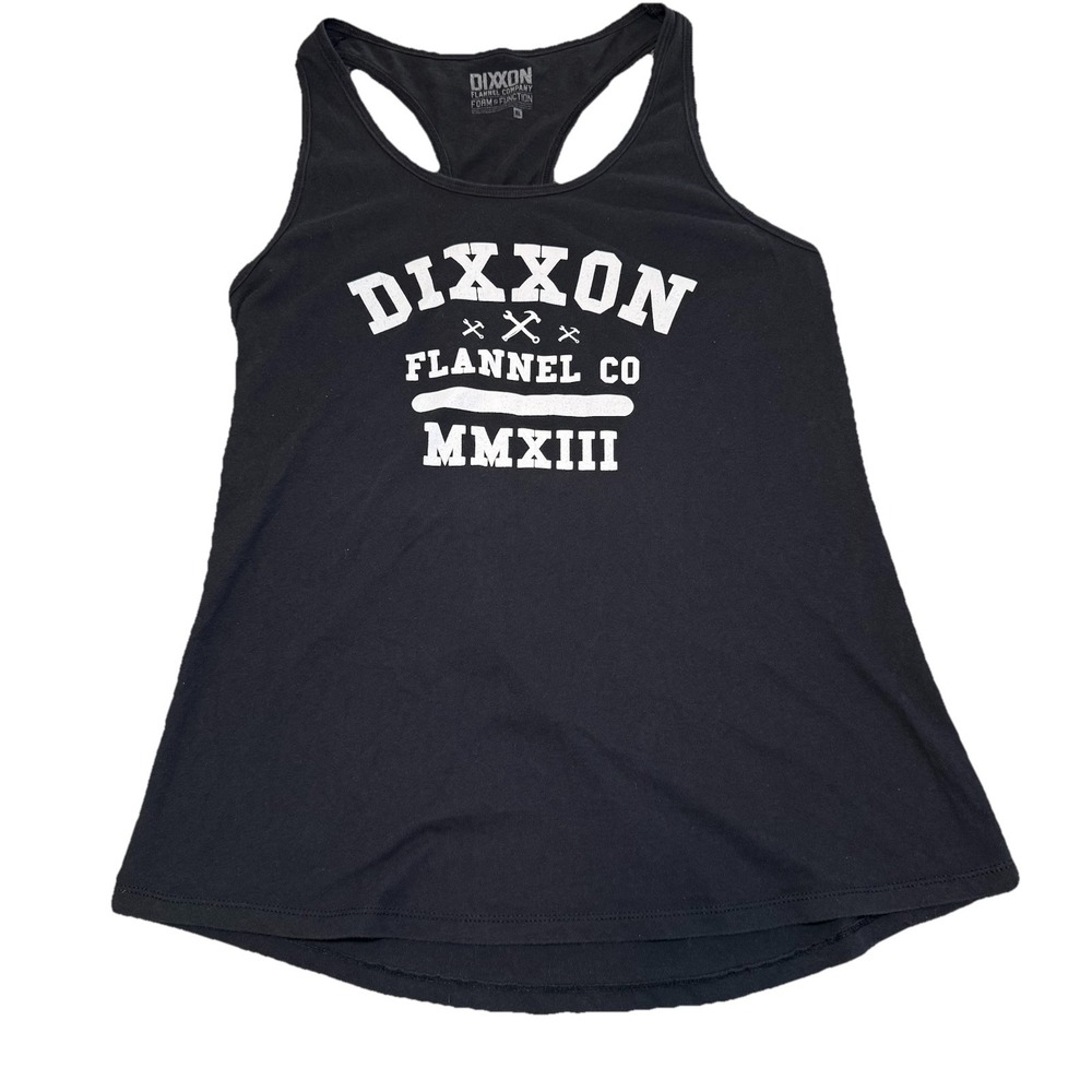 Dixxon Flannel Company Tank Top Mens XL Black Graphic Print Summer Casual